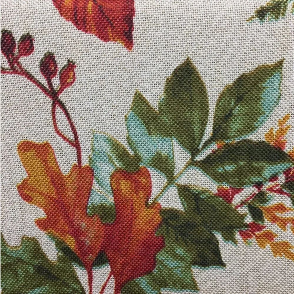 Nicole Miller Vibrant Fall Leaf 60x104 Tablecloth Watercolor Thanksgiving Decor